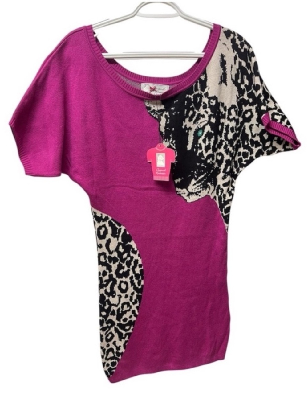 Anthropologie Yoana Baraschi Pink and Black
Leopard print Knitwear Size
L